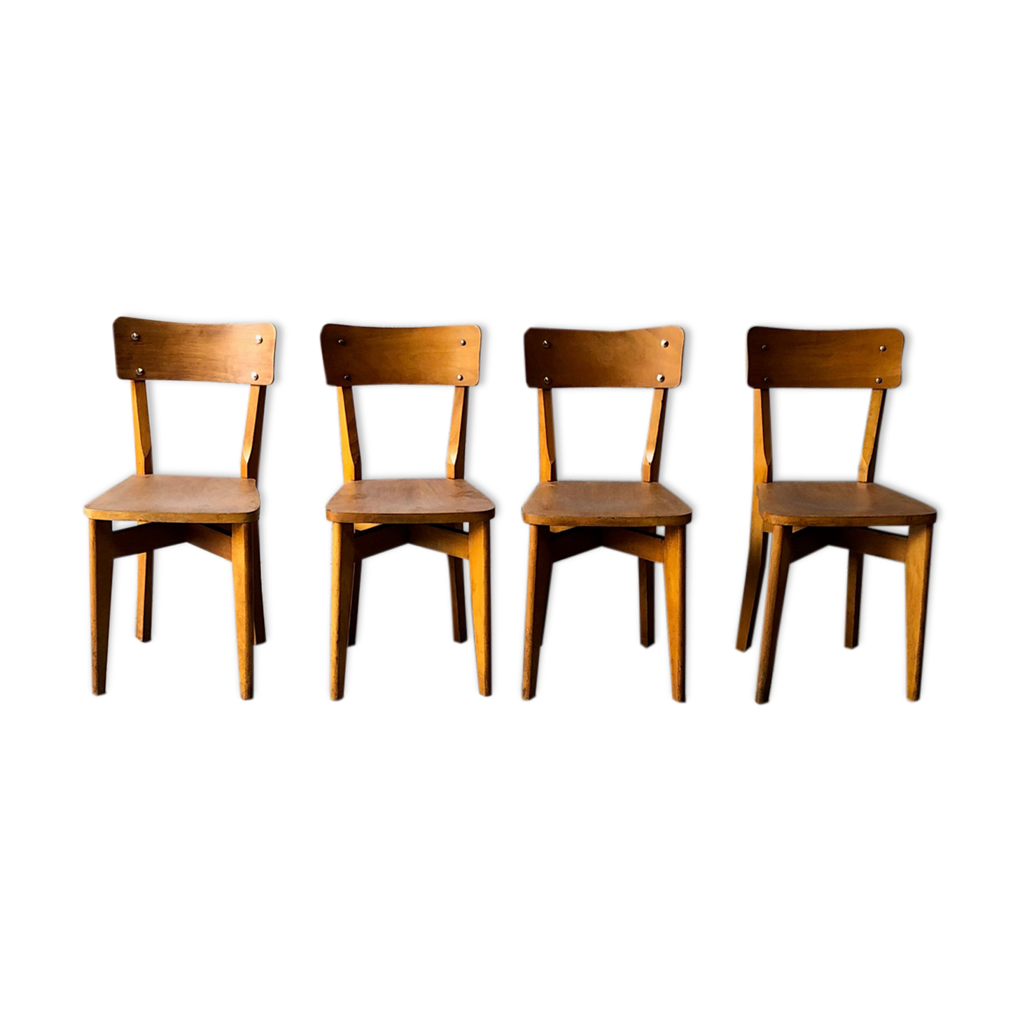 Set de 4 chaises bois Luterma