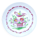 Old decorative plate K & G Lunéville rooster on basket