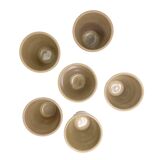 Enamelled terracotta glasses