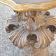 Baroque pedestal sculpted in silver and gold, Florence, 20th century