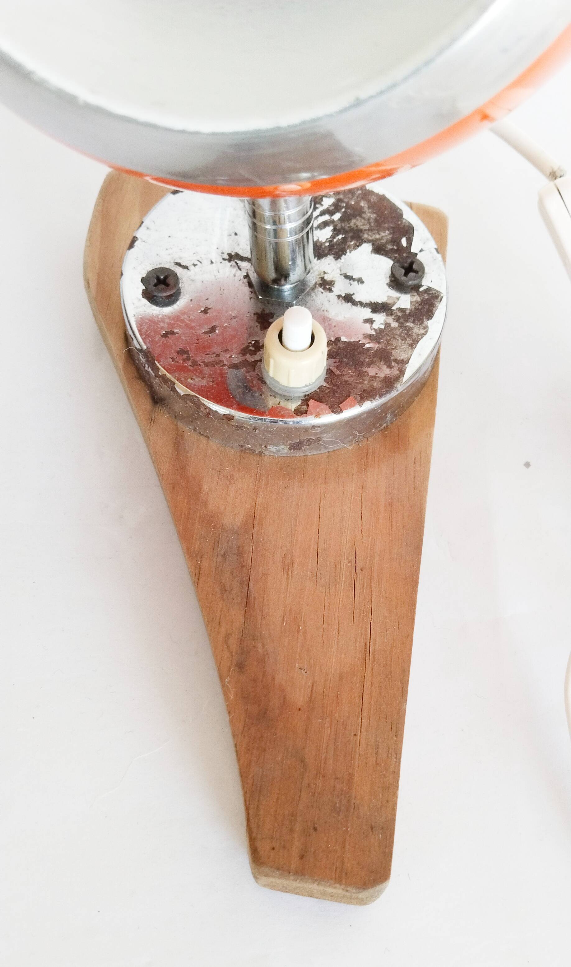 "Eye Ball" ball lamp, orange, 1960s