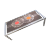 Coffee table 1970 ceramic tiles and stainless steel DAP a comment? 300.00 - DISPONIBLE SKU No.7250