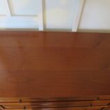 Chest of drawers in solid cherry wood with a curved top - Louis Philippe style - 4 drawers