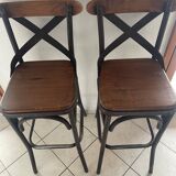 Mango wood bar stools