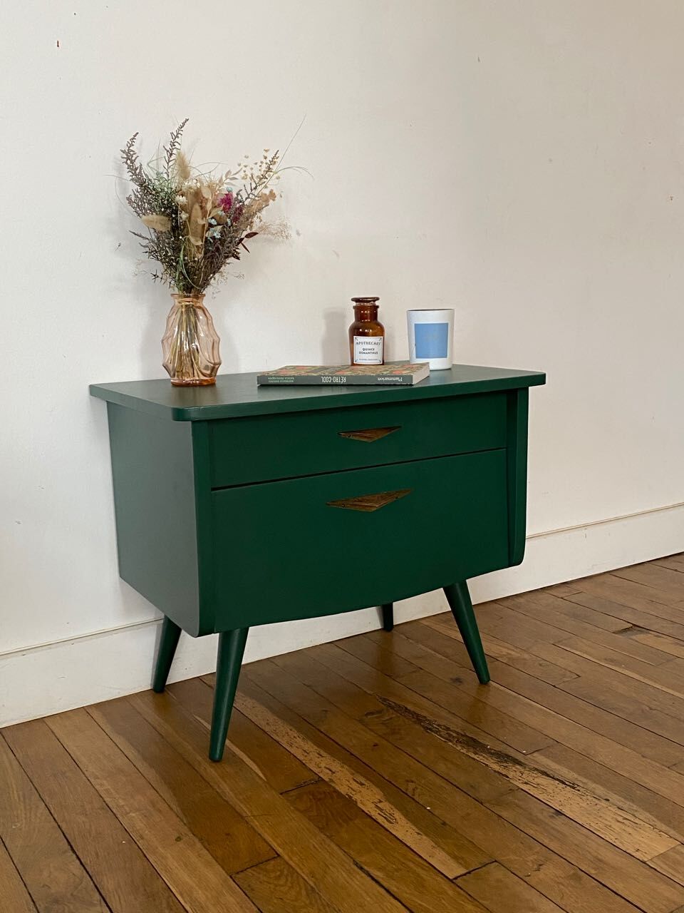 Green bedside table empire Selency