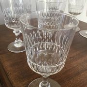 Lot de 6 verres à pied en cristal