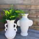 Paire de vases blancs