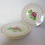 4 assiettes dessert de Digoin Sarreguemines modèle Beaucaire 210844