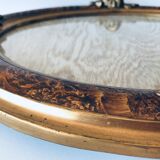 Golden old oval frame