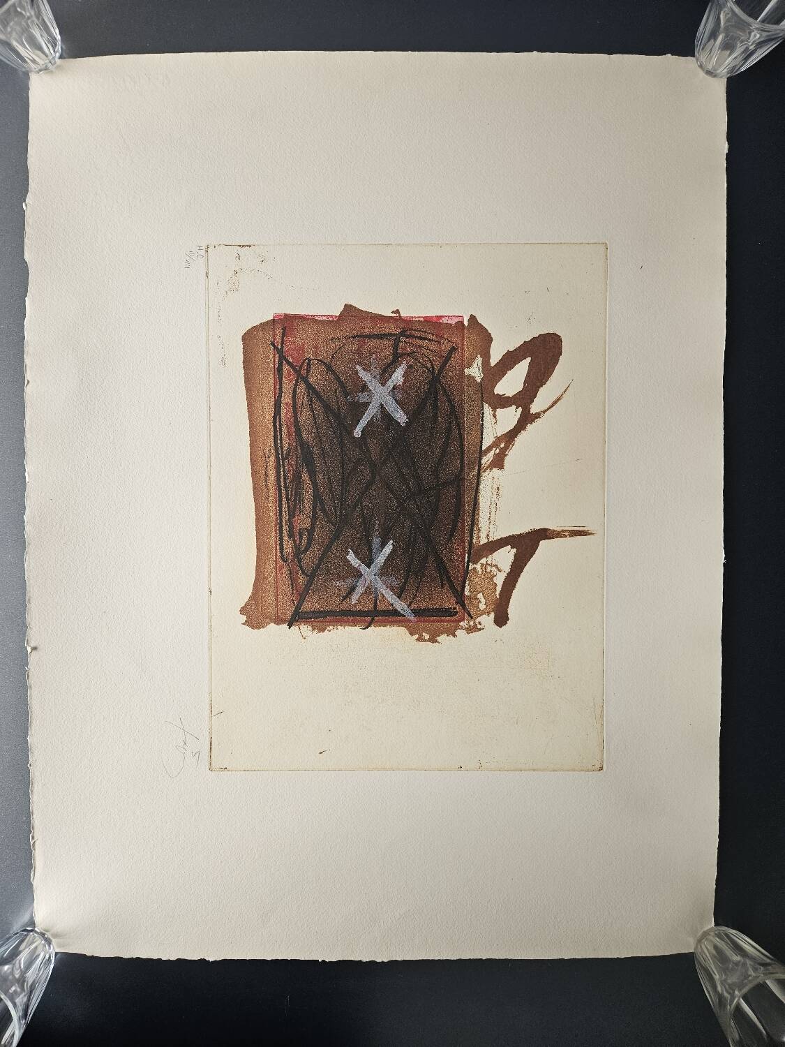 Original lithograph by Antoni Tàpies