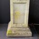 Stone garden plant door column