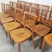 Vintage STOL Kamnik Wooden Dining Chair: 1960s Yugoslavia Bistro Style
