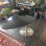 Black Asymmetric Teardrop Table