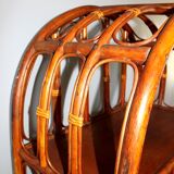 Vintage colonial style cabinet rattan and wicker