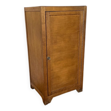 Ancien meuble d’école en chêne – Meuble de rangement vintage