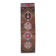 Geometric brown oushak runner rug, 97x326cm