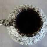 Vintage ceramic vase fat lava West Germany