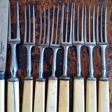 Thornhill London - 4 knives + 8 forks - Victorian period 19th century