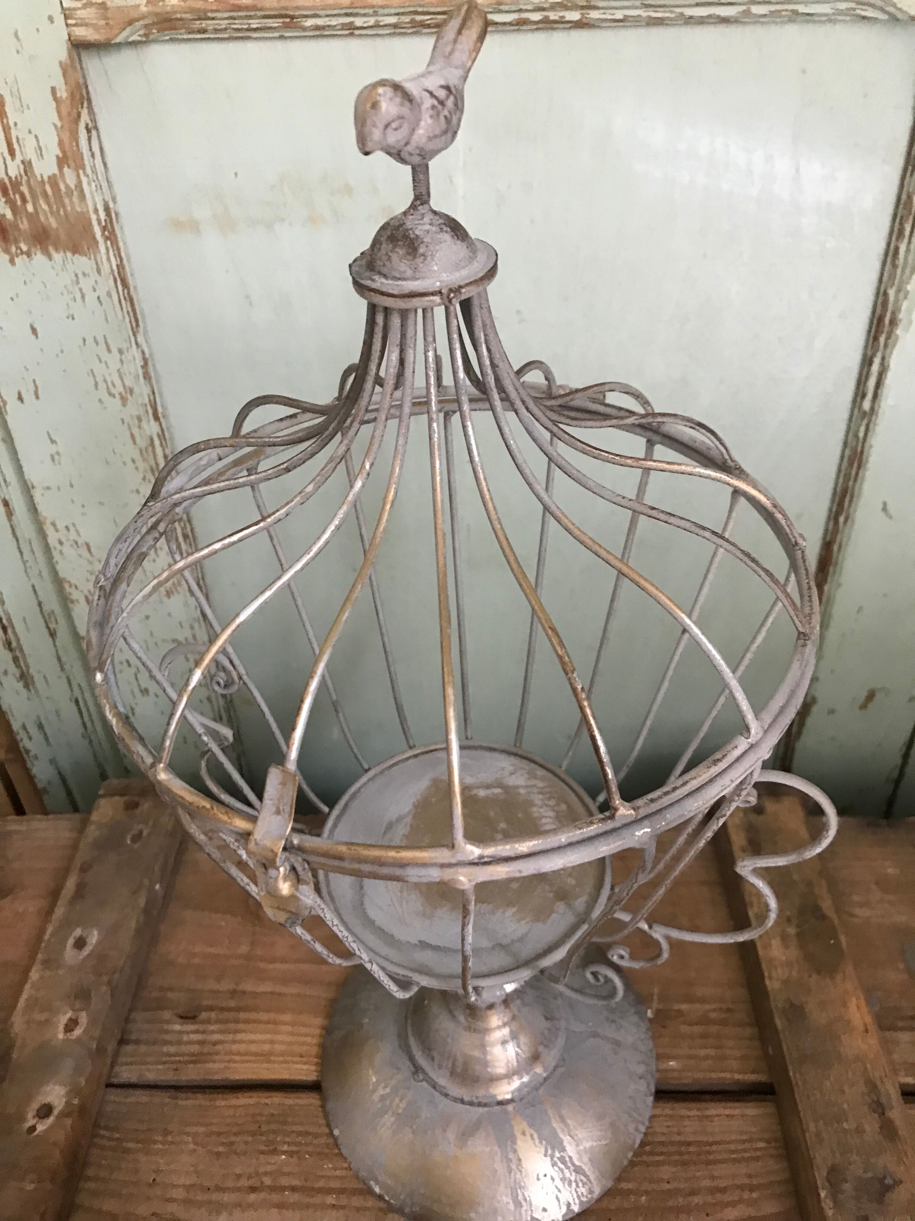 Decorative metal bird cage