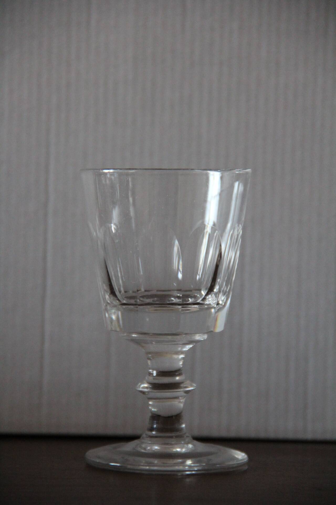 Small crystal wine glasses