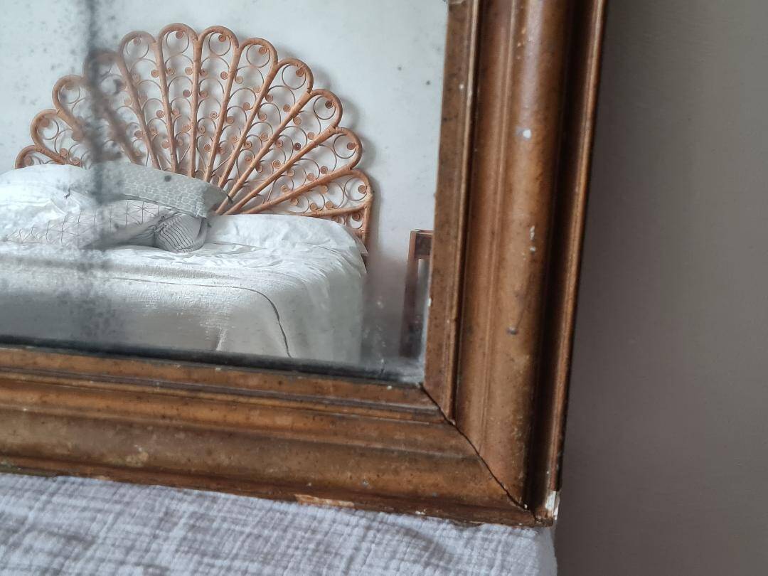 Miroir Louis Philippe  doré 65 x 52