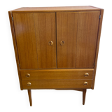 TV stand from the 50s, 2 drawer, 2 accordion doors. Perfect condition.