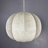 Midcentury space age cocoon hanging pendant ceiling lamp, 1960s