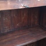 Old wooden cabinet with ceramic handles