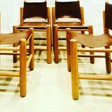 4 chaises de knud friis & elmar moltke nielsem circa 1960