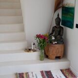 Handmade recycled cotton rug - Double thickness Multicolor