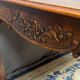 Regency dining table. Solid oak.