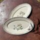 Limoges porcelain trays Jammet Seignolles Manille, set of 2
