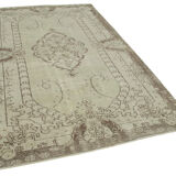 Handwoven contemporary anatolian beige carpet 170 cm x 277 cm