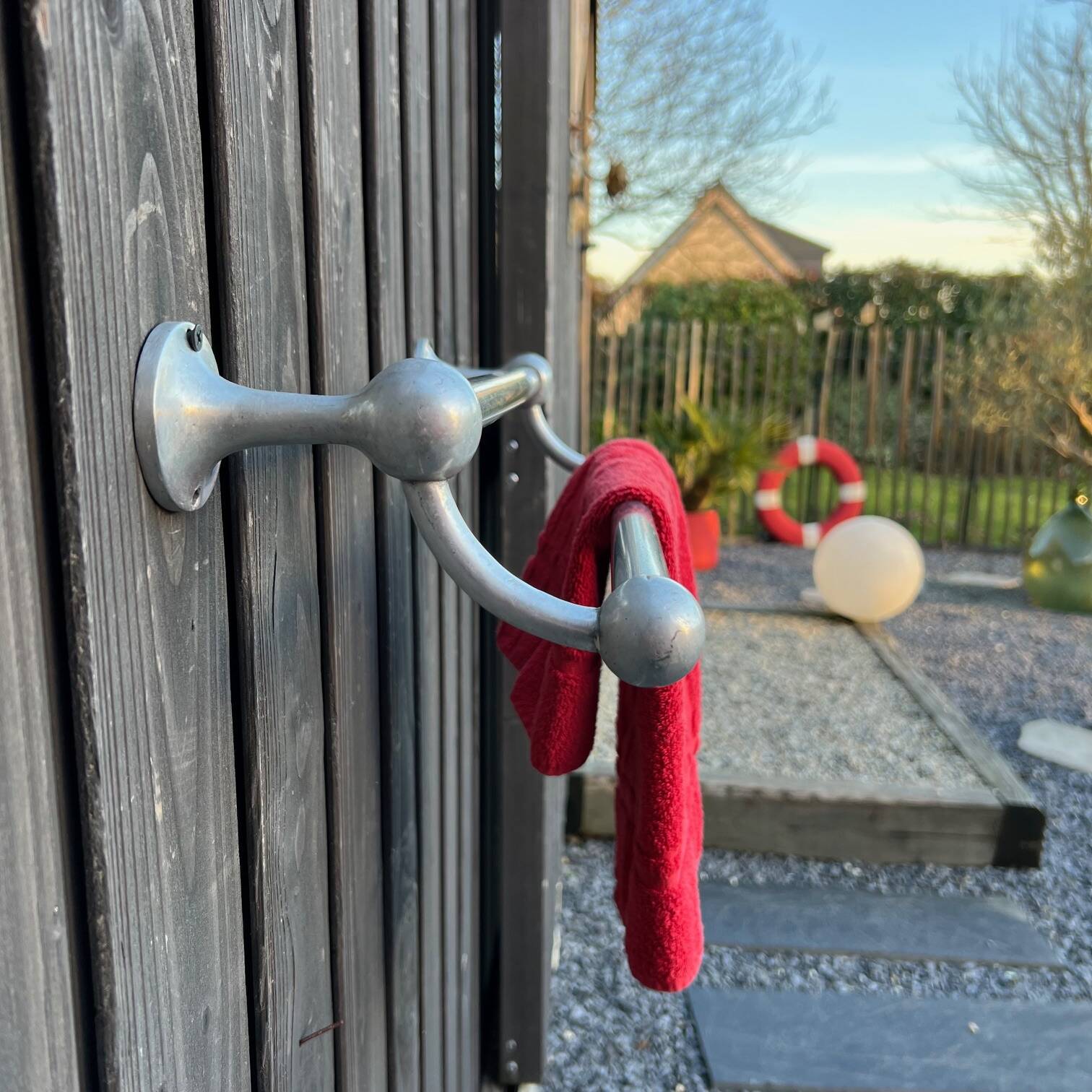 Vintage aluminum napkin holder