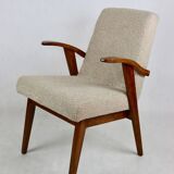 Armchair chair 300-123, design by M. Puchała beige boucle