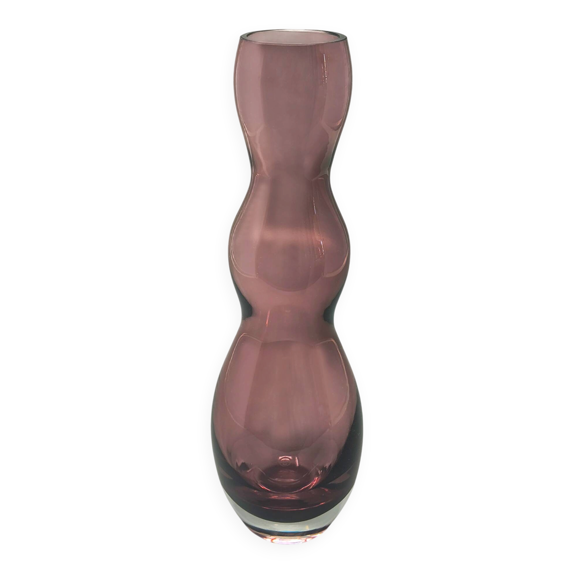 1970s Space Age Purple Vase by V. Nason in Murano Glass. Made in Italy