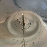 Pair of aluminium cast candle holders 52cm