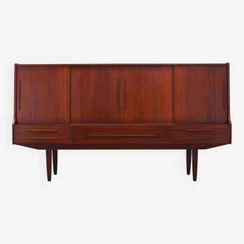 Teak highboard, Danish design, 1960s, production: Denmark