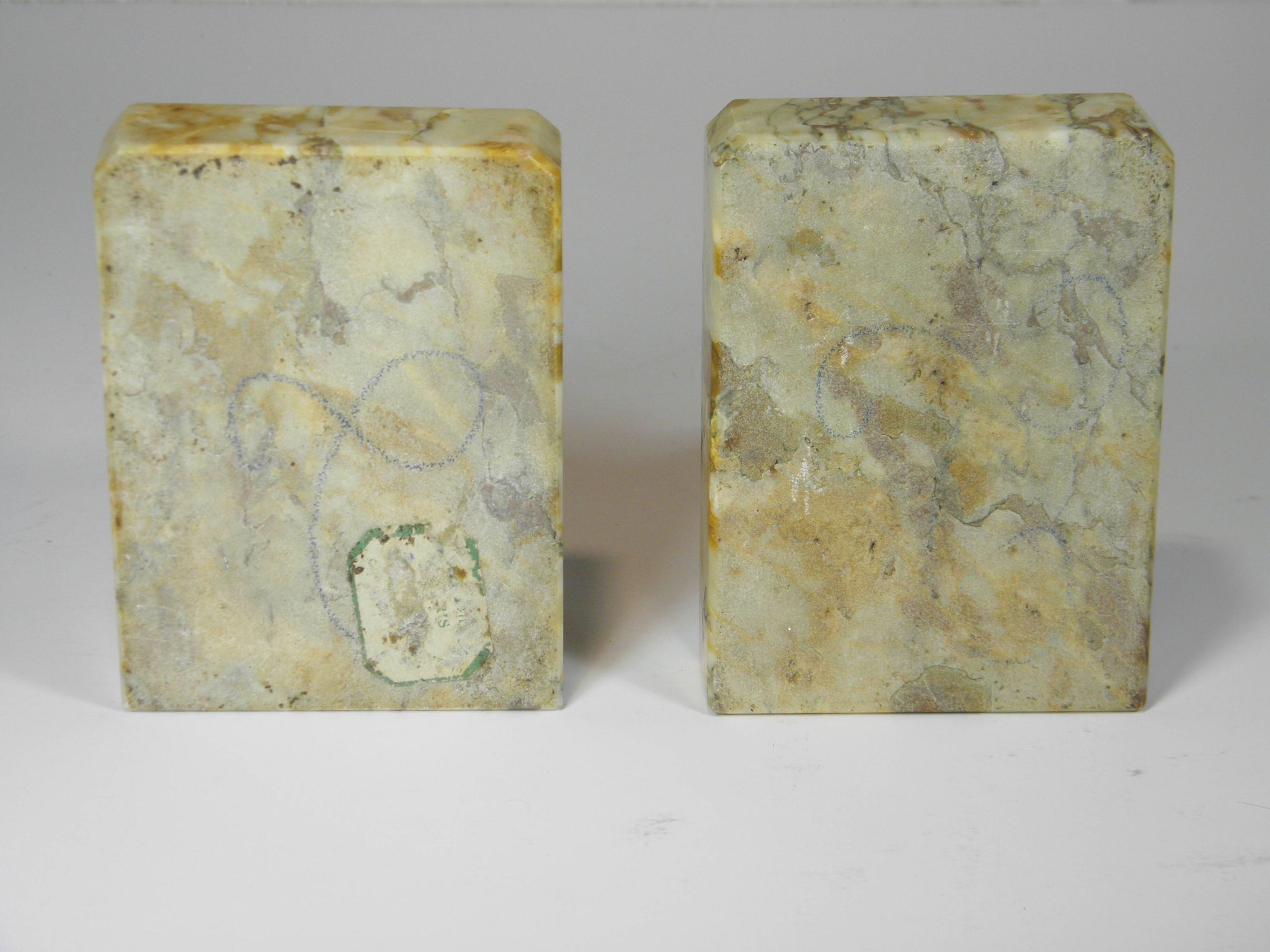 Pair of Marble Bookends from the Art Deco period