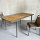 Table and its 2 chairs, France 1970