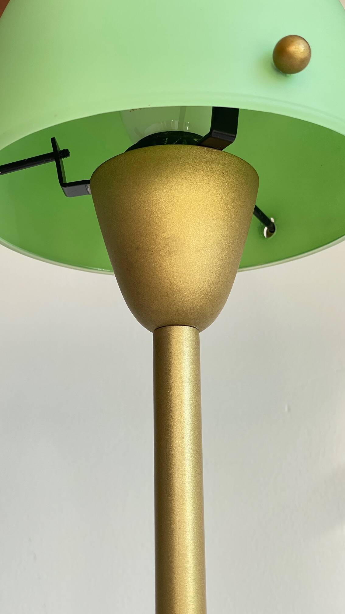 Mushroom lamp sce opaline glass vintage