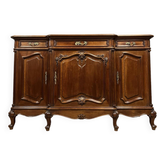 Sideboard stamped in louis xv style in walnut circa 1880