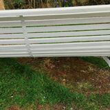 Banc de jardin ancien avec pieds en fer