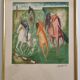 Wolf Reuther Lithograph Signed 160/300 The Horse Race, 40 x 50 cm