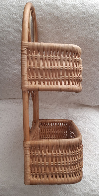 Vintage rattan shelf