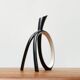 Sculptural porcelain vase from mid-century Germany by Lindner.
