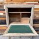 Secretary in sandblasted oak - 1950s