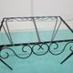 Wrought iron and glass coffee table