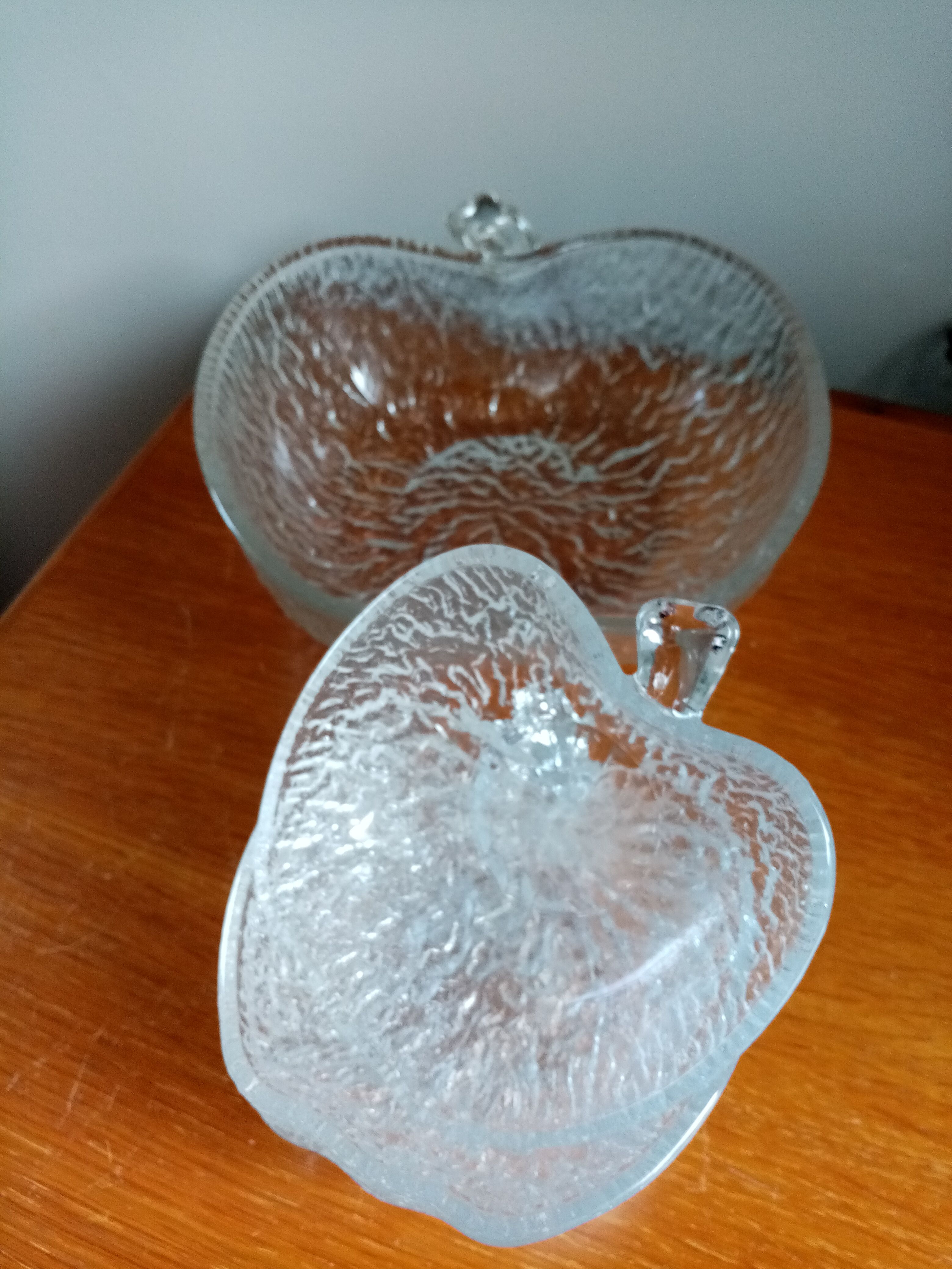 Fruit salad and four apple ramekins