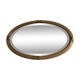 Miroir biseauté oval bois doré 50x80cm